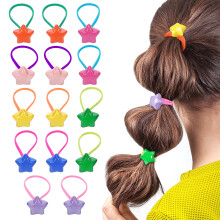 14Stk Haarbänder Aus Acryl Mit Sternen, Schonend Für Dünnes Haar