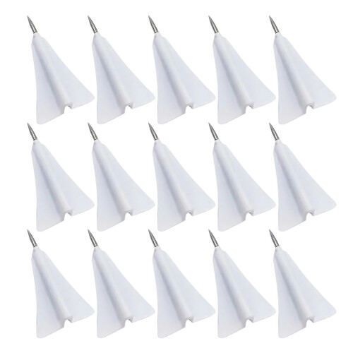 18Ud Chinchetas Blancas Resistentes Para Tablón Y Decoración