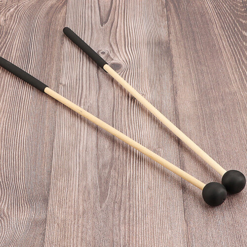 2St Handvat Drumsticks Rubber Voor Tongdrum En Percussie Set 2