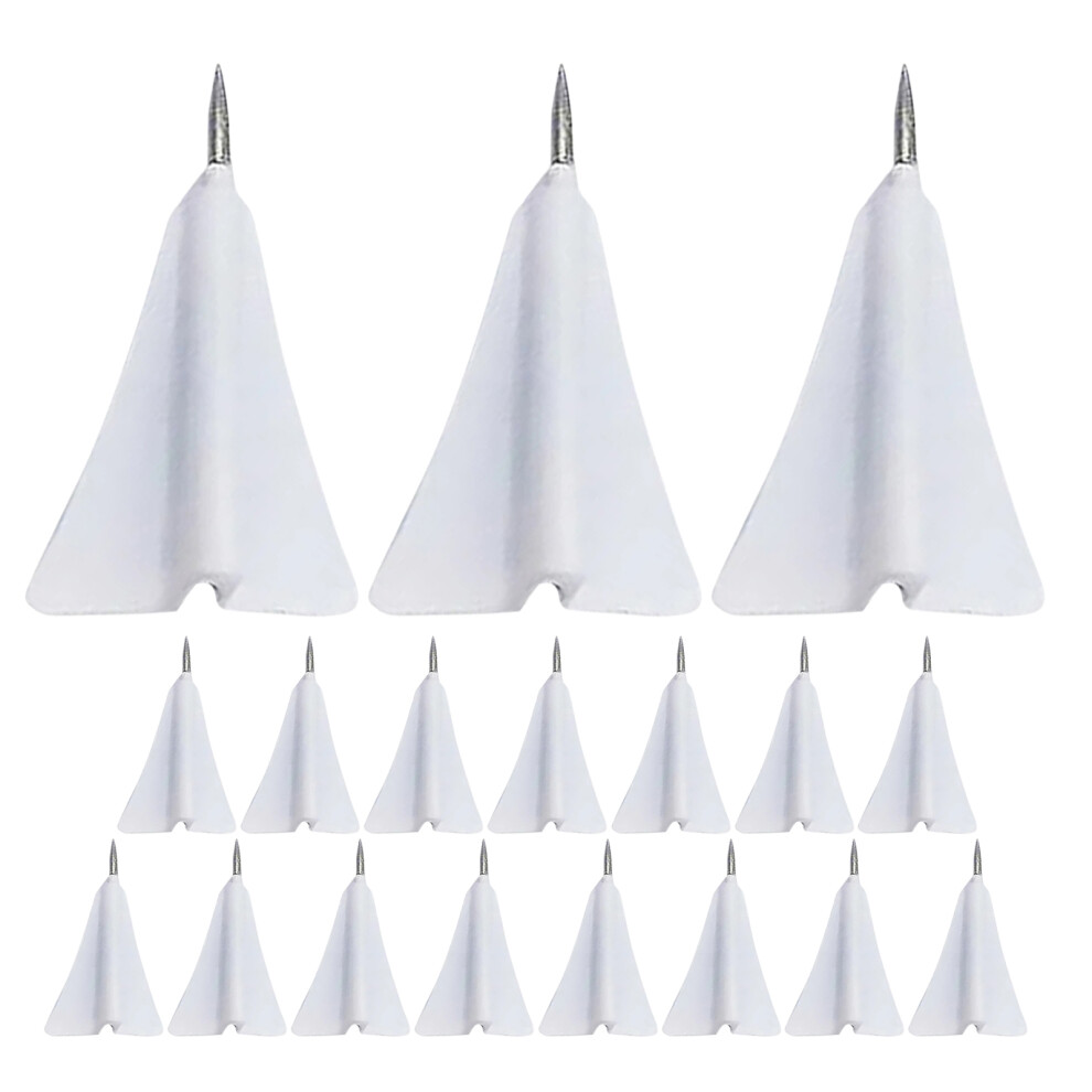 18Pcs Airplane Shaped White Thumbtacks Sturdy Office Pushpins 3533442436238