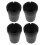 4Pièces Cendrier Compact Auto Noir Portable Pour Usage Extérieur 1
