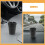 4Pièces Cendrier Compact Auto Noir Portable Pour Usage Extérieur 8