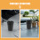 4Pièces Cendrier Compact Auto Noir Portable Pour Usage Extérieur 7