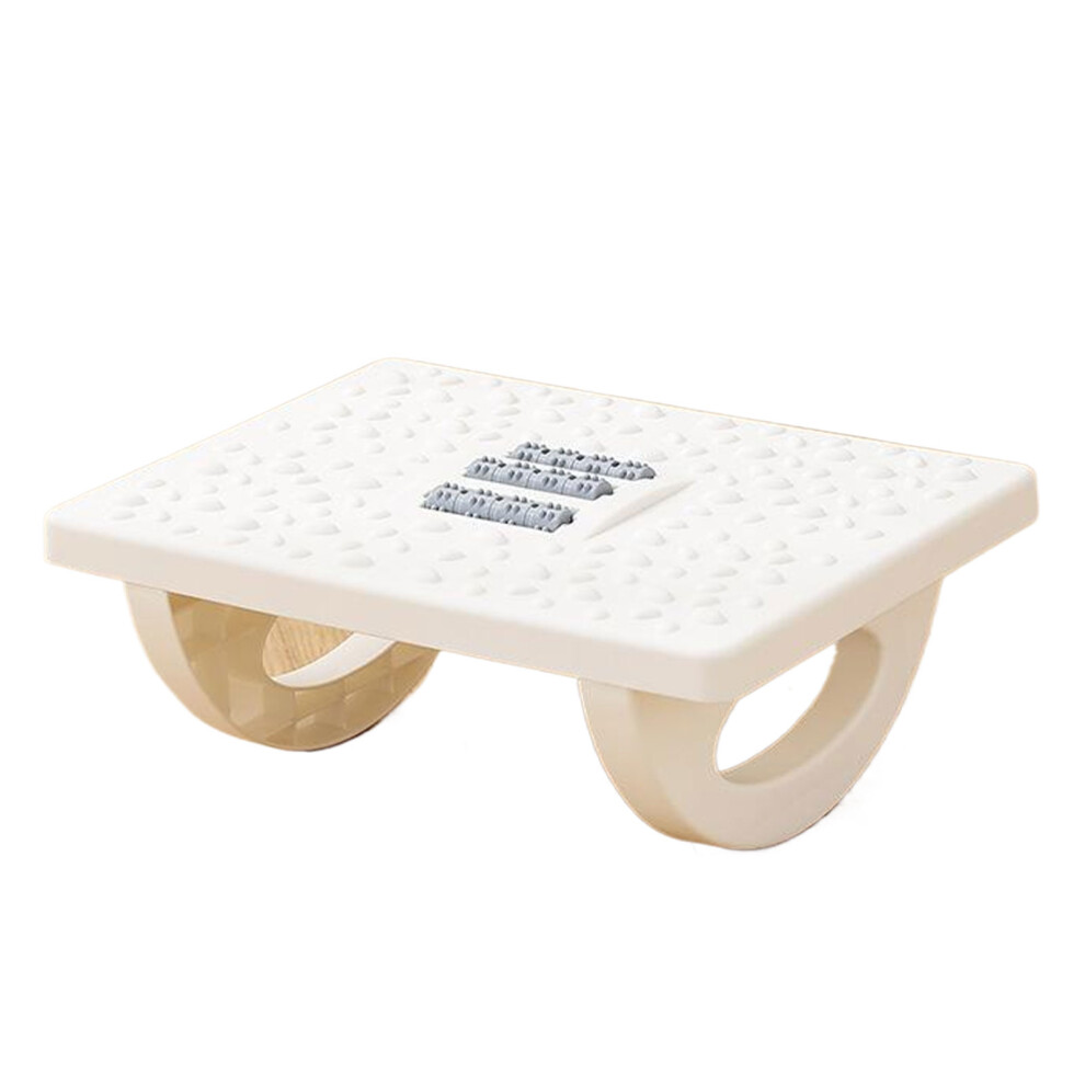 (White) Desk Accessories Rocking Foot Rest For Stress Reduction Foot Rest For White 5359054566464
