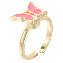 Barn Fidget Ring Alloy Rotationsring Rosa Stresslindrande Smycke