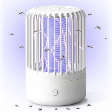 Mata-insetos portátil com luz quente e luz roxa para uso versátil. A bateria de alta capacidade garante proteção duradoura contra mosquitos,