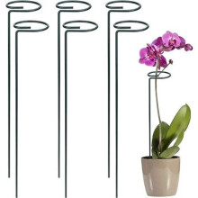 Sistema de suporte para plantas, invisível no jardim, suporte para caule de planta única, resistente às intempéries, reutilizável para as
