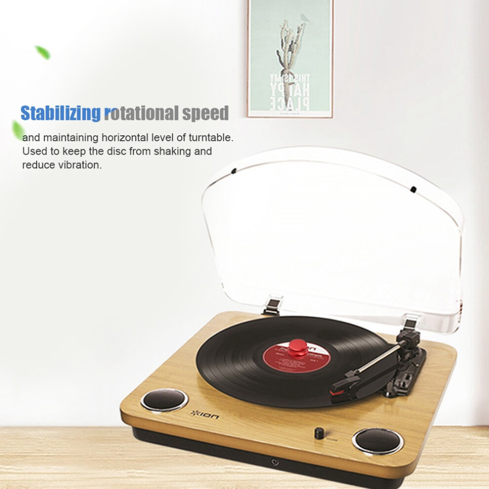 Durable Aluminum Vinyl Record Weight Clamp Stabilizer 78Mm Red 4361364149337