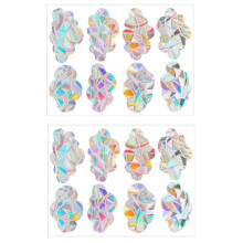 Rainbow Fensteraufkleber, 16 Stück Rainbow Window Clings, Suncatcher Sticker, Prism-Fenster-Abziehbilder, Pvc Anti-Kollisions-Aufkleber, Stoppt
