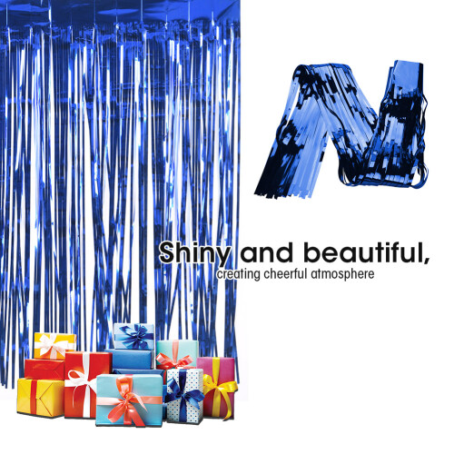 Κουρτίνα από αλουμινόχαρτο Shimmer Streamer, γυαλιστερή κουρτίνα με κρόσσια, υλικό 2