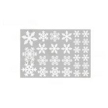 Adesivos de Natal fáceis de usar, basta destacar e colar. Adesivos de flocos de neve de inverno estilo transferência por fricção, sem deixar