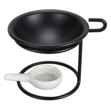 Portacandele tealight, bruciatore di cera fusa con base piatta, bruciatore multifunzionale per tealight, bruciatore di oli essenziali a combustione
