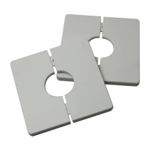 Air Conditioner or Plumbing Openings Seamless Backing Set Of 2 86mm Square ABS Wall Cover White Wire Concealer 22mm Cap