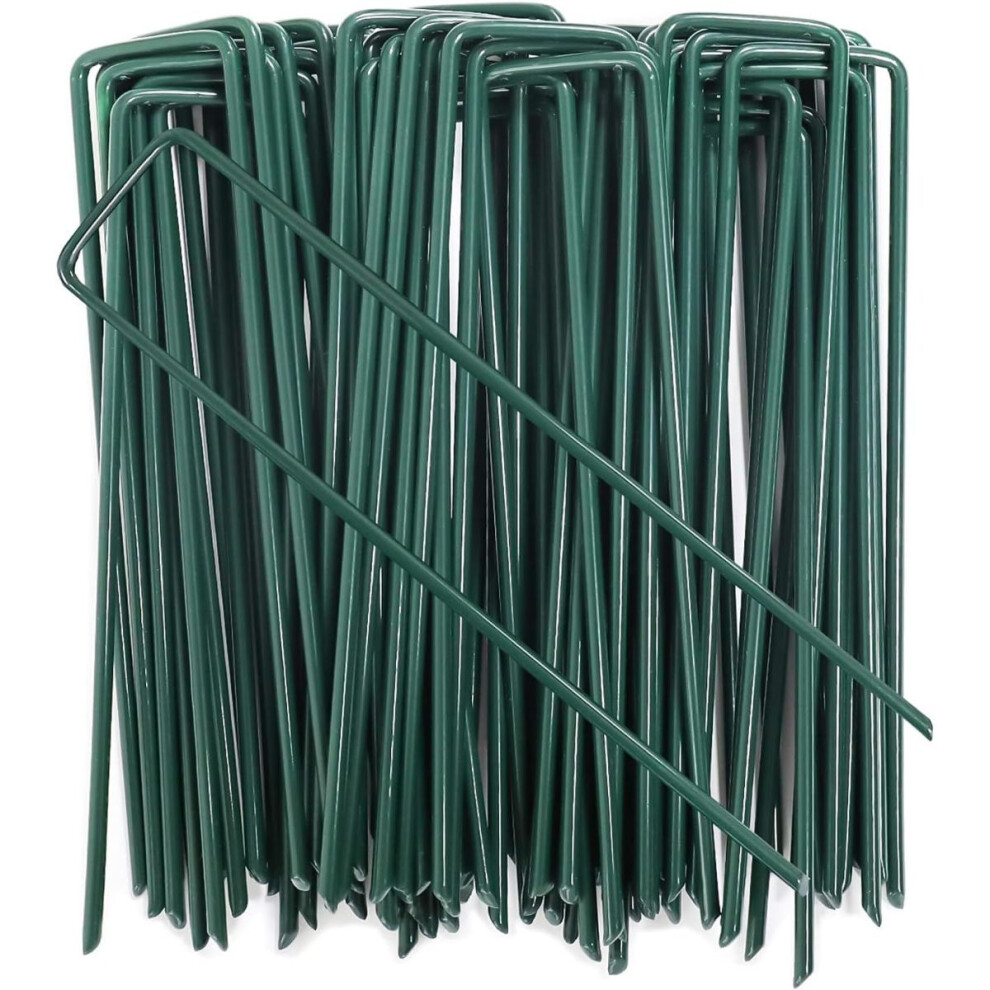 Multipurpose Garden Stakes, Stainless Steel Landscape Staples, Anti-Rust 50Pcs U-Shaped Design With Sharp End For Effortless Soil Penetration, Heavy D 9012352806125