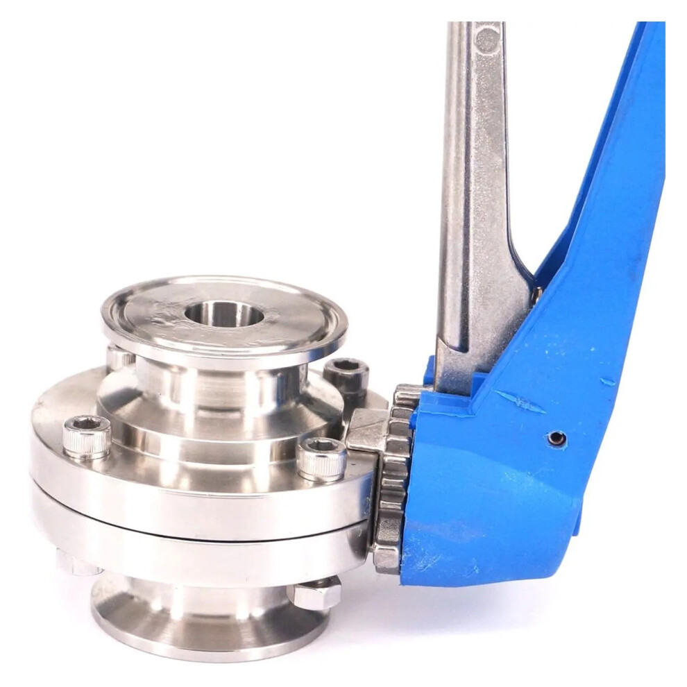Pipe 51Mm 2' Tri Clamp Ferrule O/D 64Mm 304 Stainless Steel Butterfly Valve 2 Inch Tri Clamp Connection 9339159478554