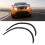 Universal Car Wheel Eyebrow Flares Protector 72-73cm Black 4