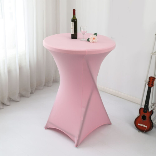60cm Diameter Multicolors Stretch Round Tablecloth Cocktail-FAS 2