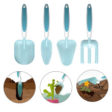 Kids Gardening Tools Set Kid Sized PP ABS Plastic Garden Kit With Shovel Rake Watering Can Storage Bag Gloves Apron