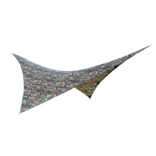 Outdoor Waterproof Camouflage Rainproof Tarp Tent 275x275cm with Stakes