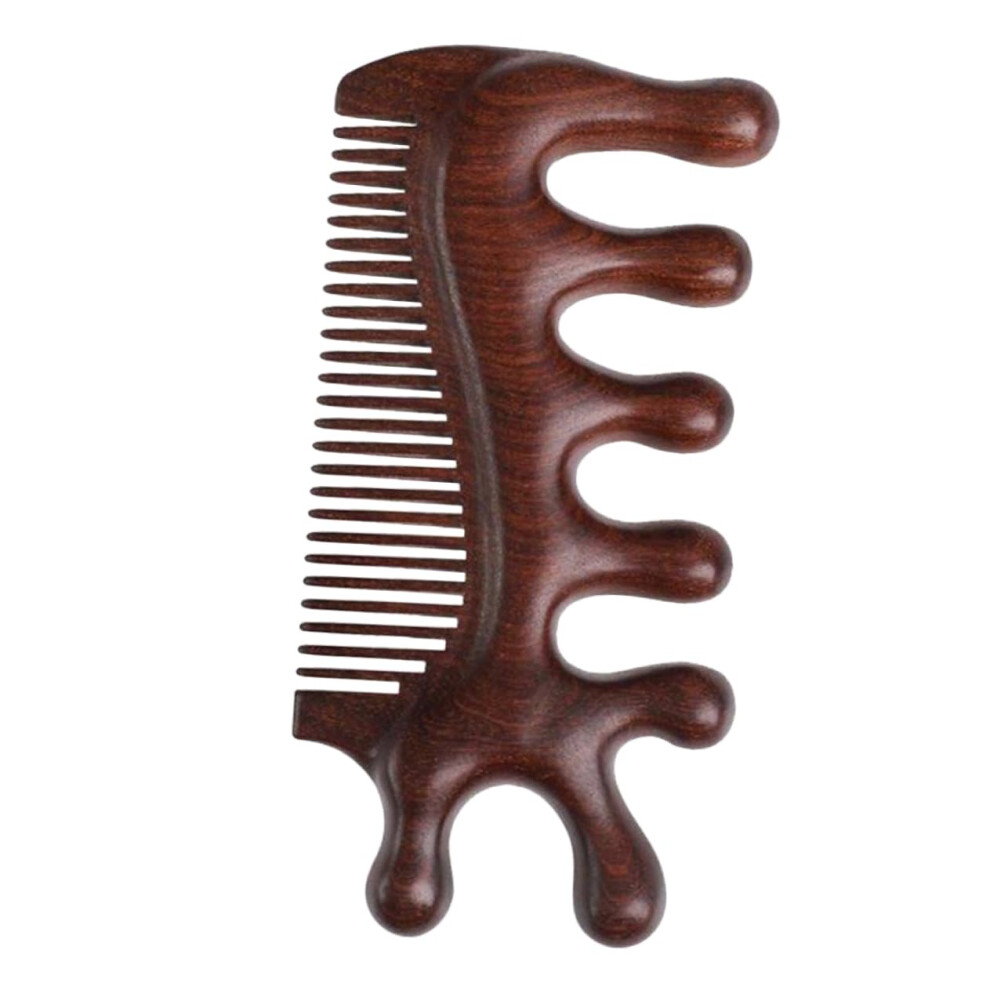 Sandalwood Massage Comb Set 3In1 Scraping Gua Sha Tool For Scalp And Neck Antistatic Wood Massager For Women And Men