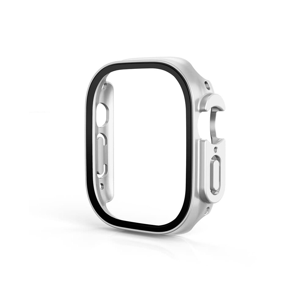 Glass+Cover For Ultra 49Mm Tempered Glass Screen Protector Pc Bumper Silver 9339159478899