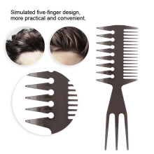 Portable Men Oil Hair Comb Large Wide Tooth Handle 2#