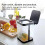 Mini Desktop Schwarzer Mülleimer Abfallbehälter 12*13,8*16,5 cm 4