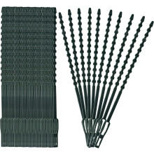 Suportes flexíveis para bordas de canteiros de flores, caminho de mesa de bambu para decoração de casa, estacas reutilizáveis verde-escuras