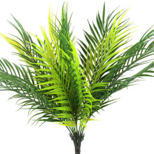 Kunstmatige bladeren, kunstmatige palmboom voor huisdecoratie, waterdicht en UV-bestendig tropisch groen (2 stuks)