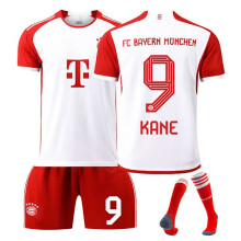 (Kindergröße 20 (110-120 cm)) Kane 23-24 FC Bayern München Trikot Nr. 9 Heimtrikot-Set für Erwachsen