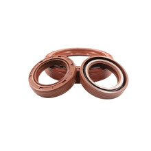 Oil Seal 40x75x10 Mm FKM FPM FR Fluorine Rubber With Spring Skeleton For Bearing Shaft Brown 2 Pcs