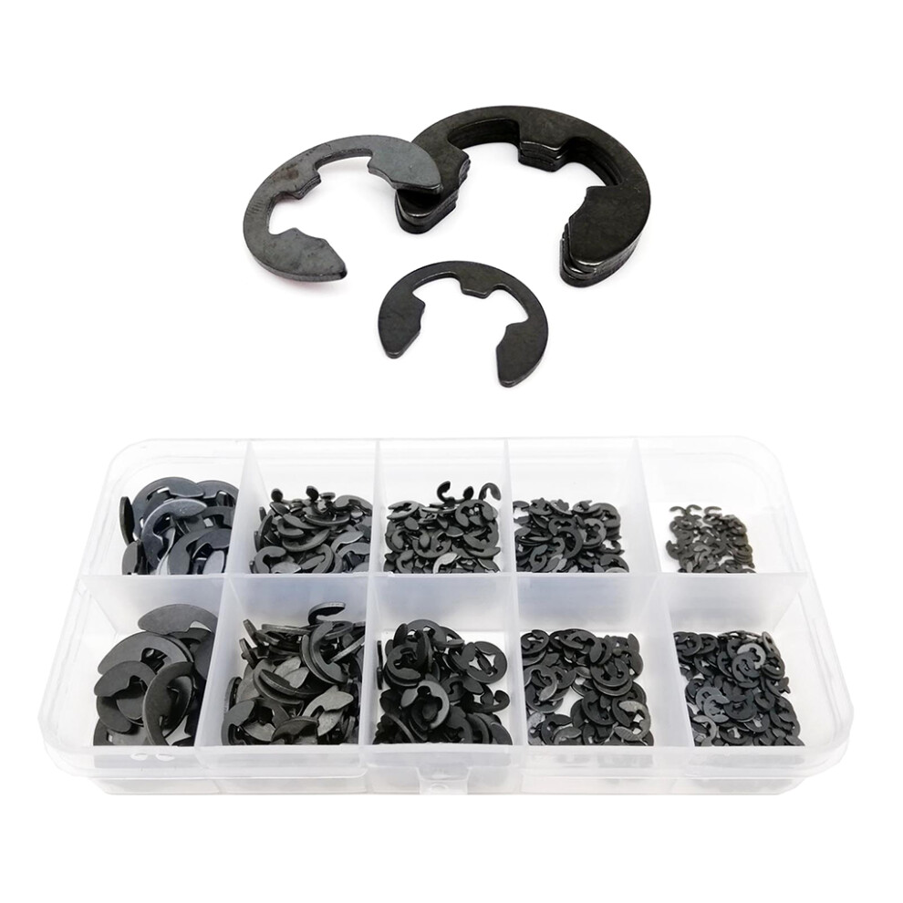(black) 580pcs/set Rust-resistant E Clip - Reliable And Convenient Retaining-image-OPC-PNB8BF9-NEW