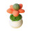 Interaction Catnips Potted Plant Toy For Kittens Chewing-Orange 1