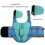Reflective Dog Life Suit with Adjustable Belt and Handle-L 1 2