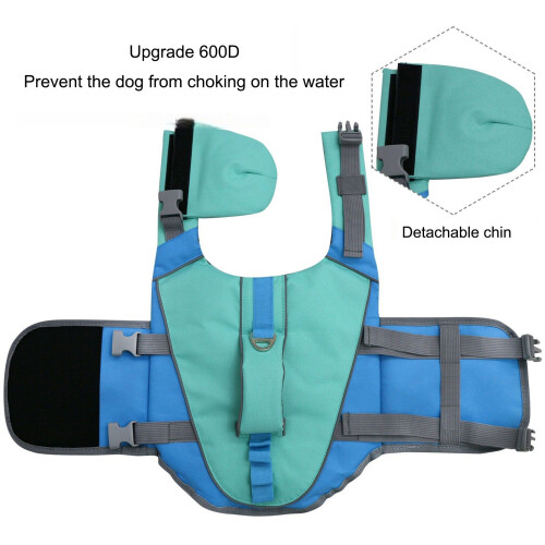 Reflective Dog Life Suit with Adjustable Belt and Handle-L 1 1