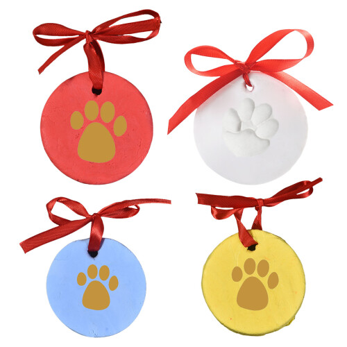 Pet Paws Print Set for Dog and Cats Includes Display-yellow 1