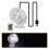 Waterproof LED Aquariums Spotlight Decorative USB Diving Lamp-3 6