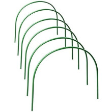 Aros de jardín para bancales elevados, ecológicos, sin necesidad de conectores, aros de soporte de fibra de vidrio, túnel de jardín de ancho