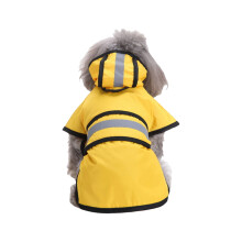 Waterproof Reflective Rain Coat For Small Dog-YY18 yellow M