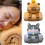 2 in 1 Plush Doll Cushions Blanket Foldable-Orange on head S 3