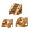 Multiuse Wooden Pet Stairs Small Dog Steps For Secure Safe-3 3