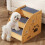 Multiuse Wooden Pet Stairs Small Dog Steps For Secure Safe-3 6