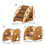 Multiuse Wooden Pet Stairs Small Dog Steps For Secure Safe-3 2