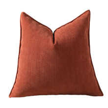 Throw Pillow Cover Plushie Fabric Fabric Cushion-Rusty Orange