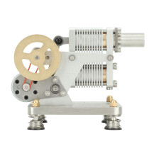 Educatief speelgoed, Stirlingmotor-elektriciteitsgenerator van rood koper en een aluminiumlegering met hoge dichtheid, met rollagers, compacte