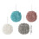 Kitchen Bathroom Hand Towel Balls with Hanging Loopes Microfiber 3
