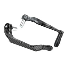 Universal Motorcycle Handlebar Brake Clutch Lever Hand Guard Protector Fiber Waterproof Handguard Aluminum Alloy Black