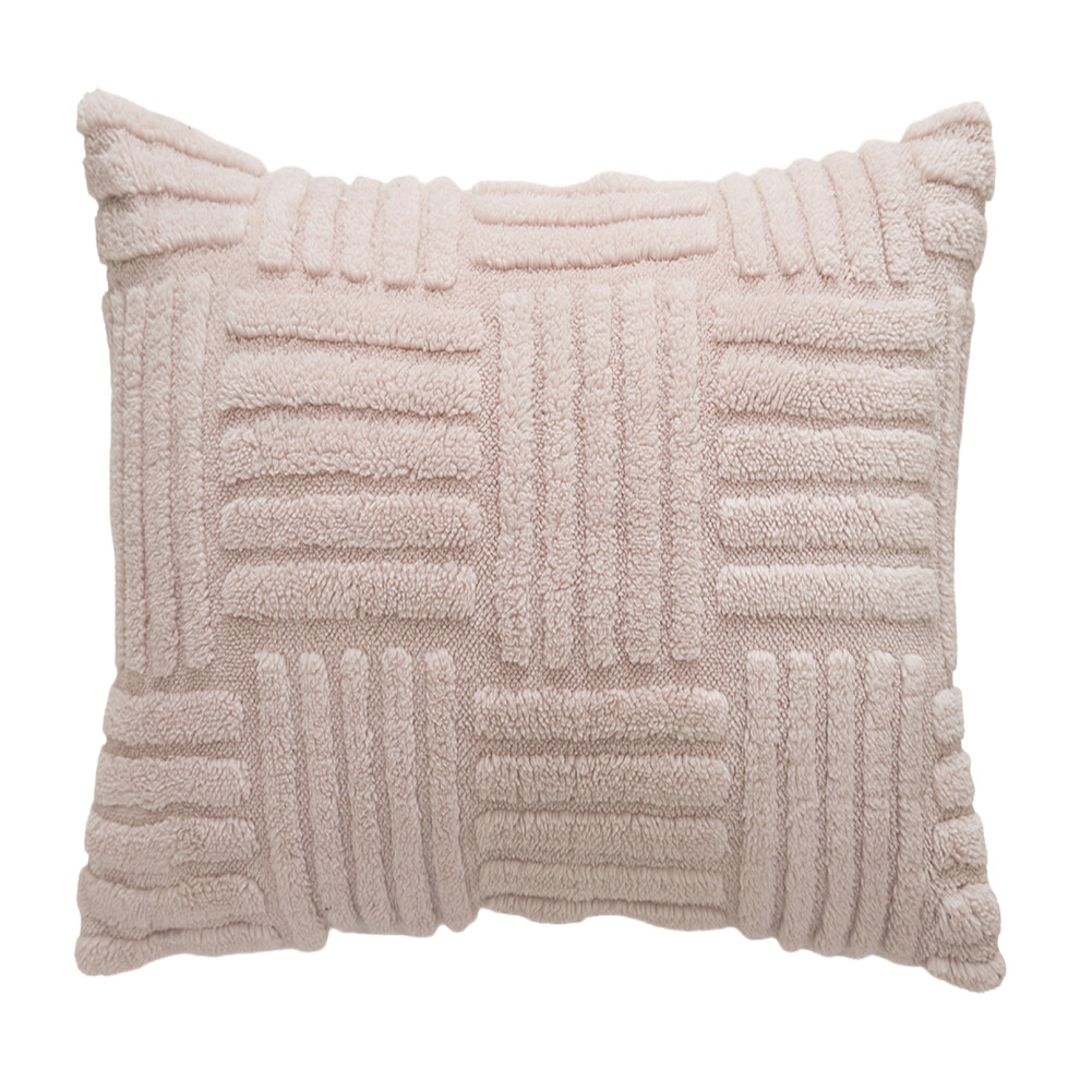 Corduroy Throw Pillow Cover,-45 45cm with core Light powder