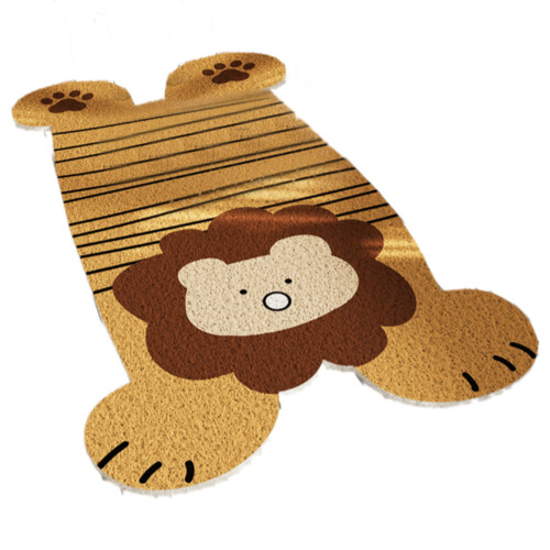 Absorbent PVC Bath Rug Playful Antislip Pattern Secure-liona A