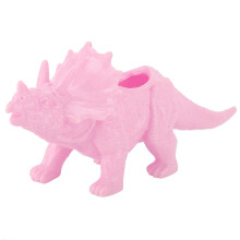 Creative Flowerpot, Mini Succulent Pot With Personality Animal Triceratops Pattern, Durable Plastic Material Ensures Longevity, Suitable For Home Gard